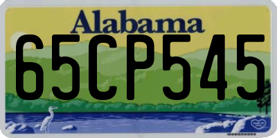 AL license plate 65CP545