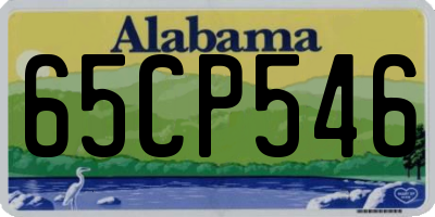 AL license plate 65CP546