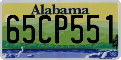 AL license plate 65CP551