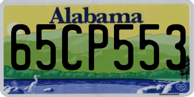 AL license plate 65CP553