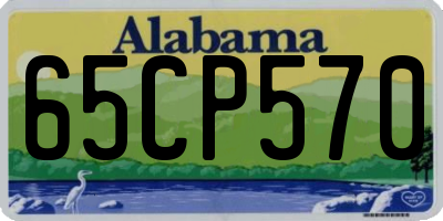 AL license plate 65CP570