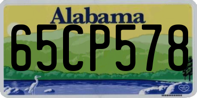 AL license plate 65CP578