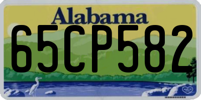 AL license plate 65CP582