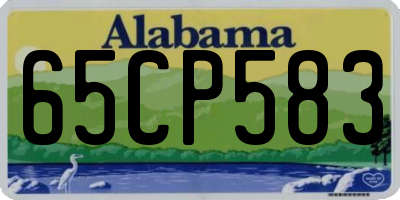 AL license plate 65CP583
