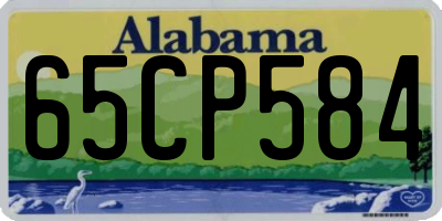 AL license plate 65CP584