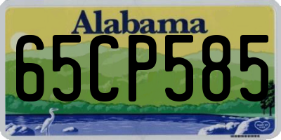 AL license plate 65CP585