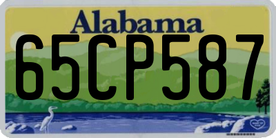 AL license plate 65CP587