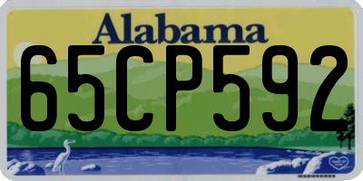 AL license plate 65CP592