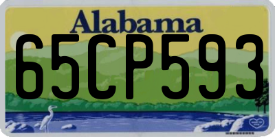 AL license plate 65CP593