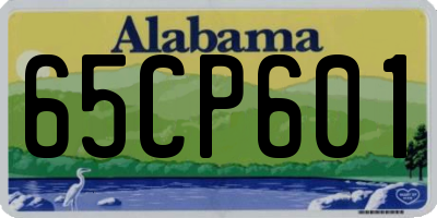 AL license plate 65CP601