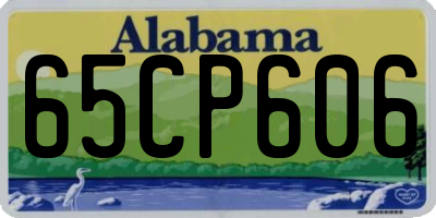AL license plate 65CP606