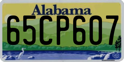 AL license plate 65CP607