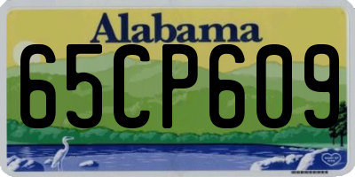 AL license plate 65CP609