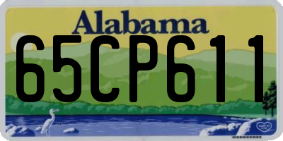 AL license plate 65CP611