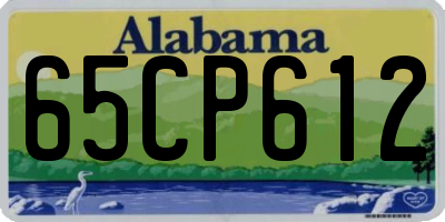 AL license plate 65CP612
