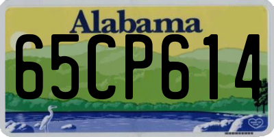 AL license plate 65CP614