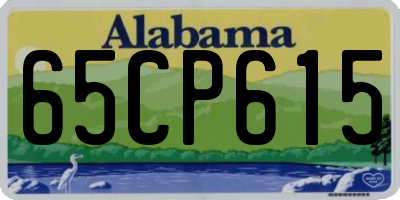 AL license plate 65CP615