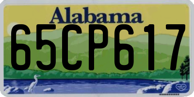 AL license plate 65CP617