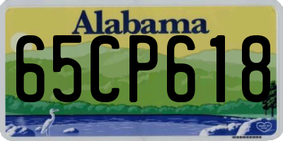 AL license plate 65CP618