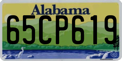 AL license plate 65CP619