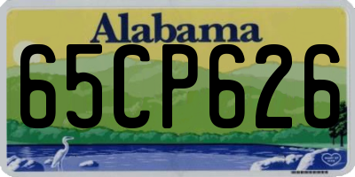 AL license plate 65CP626