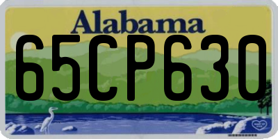 AL license plate 65CP630