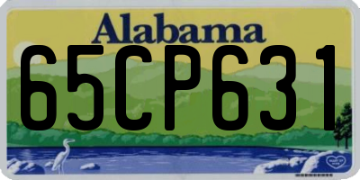 AL license plate 65CP631