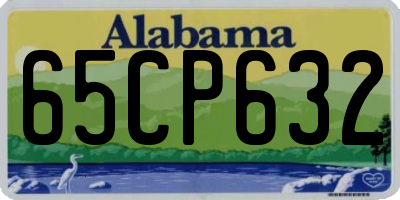 AL license plate 65CP632