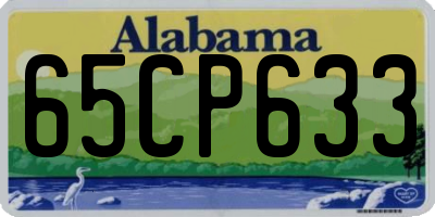 AL license plate 65CP633