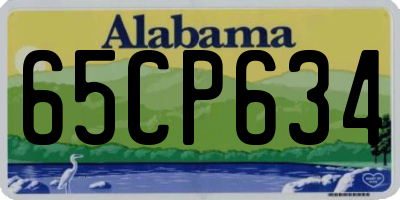 AL license plate 65CP634