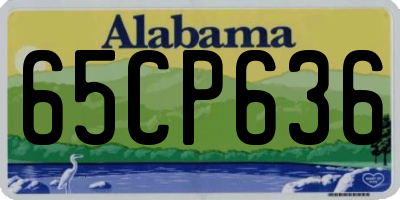AL license plate 65CP636