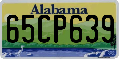 AL license plate 65CP639