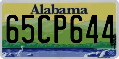 AL license plate 65CP644