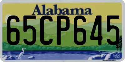 AL license plate 65CP645