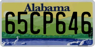 AL license plate 65CP646