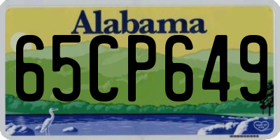 AL license plate 65CP649