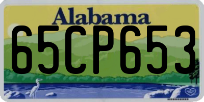AL license plate 65CP653