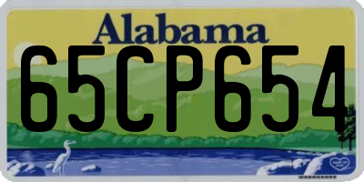 AL license plate 65CP654