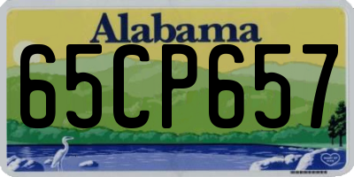 AL license plate 65CP657