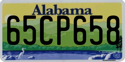 AL license plate 65CP658