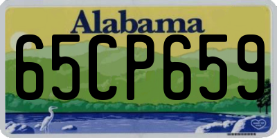 AL license plate 65CP659