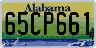 AL license plate 65CP661