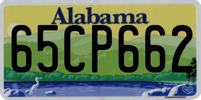 AL license plate 65CP662