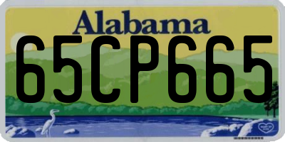 AL license plate 65CP665