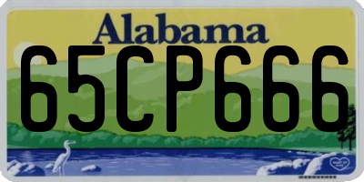 AL license plate 65CP666