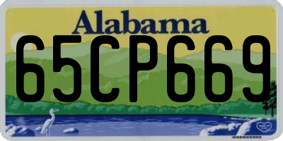 AL license plate 65CP669