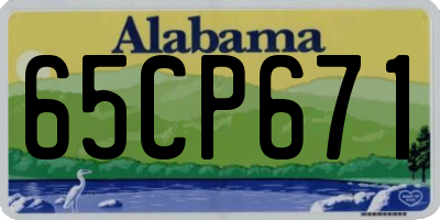 AL license plate 65CP671