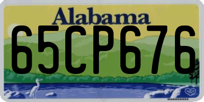 AL license plate 65CP676
