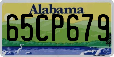 AL license plate 65CP679