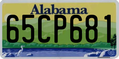 AL license plate 65CP681